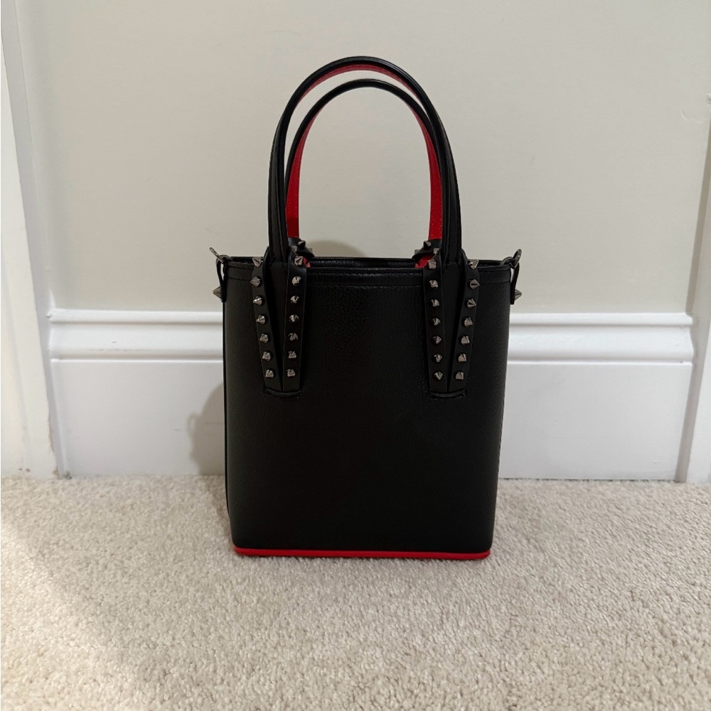 Mini cabata leather top handle bag